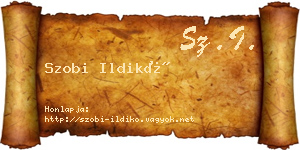 Szobi Ildikó névjegykártya